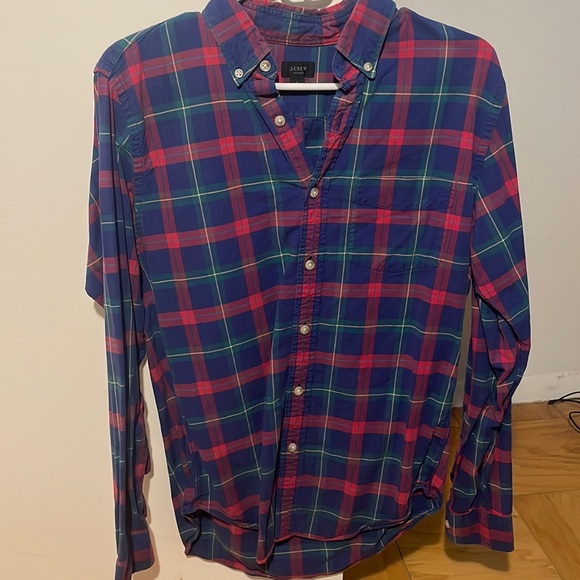 Jcrew plaid Oxford shirt - Picture 1 of 1